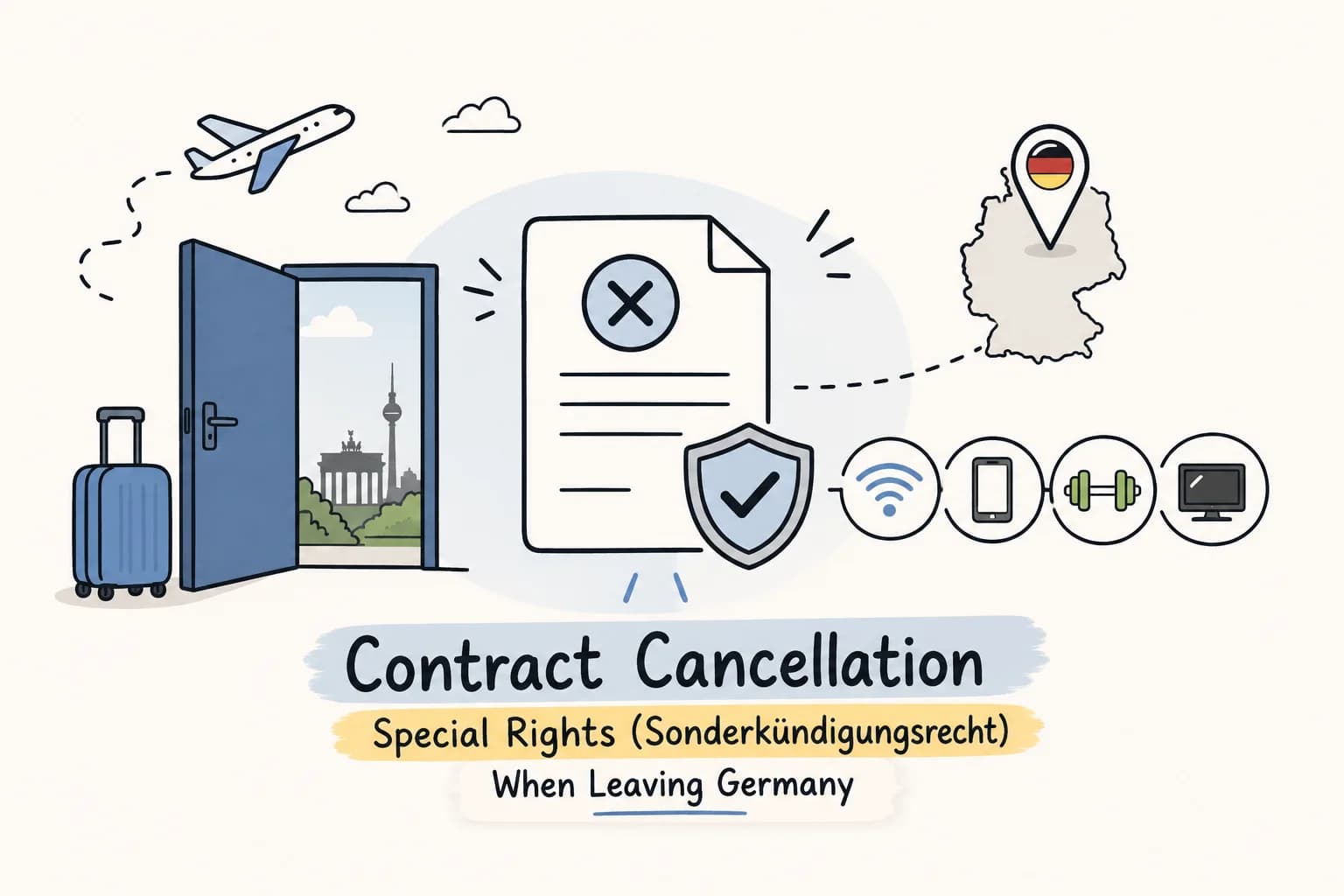 Contract Cancellation Special Rights (Sonderkündigungsrecht) When Leaving Germany